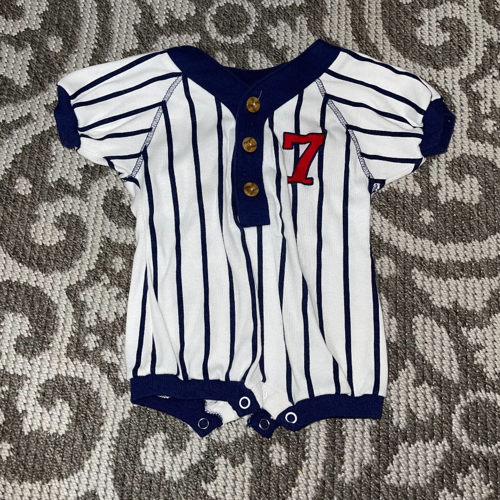 Baby Baseball Romper